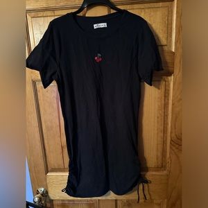 Hollister Dress size L Long with cherries